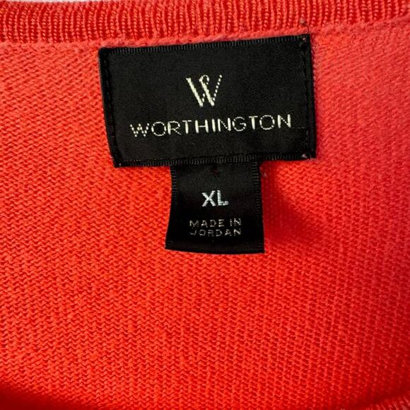 Worthington Two Toned Pink XL Sweater - Picture 5 of 6